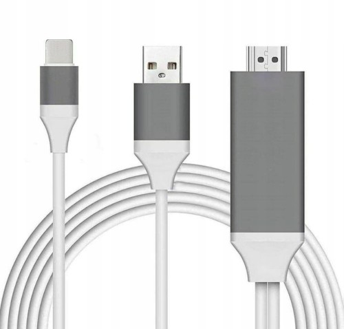 Adapter Kabel Lightning HDMI FHD USB iPhone iPad - zdjęcie 1