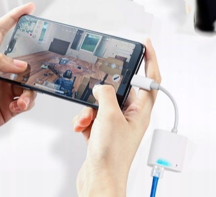 Karta sieciowa Adapter Lightning Ethernet Rj45 LAN iPhone iPad - zdjęcie 5