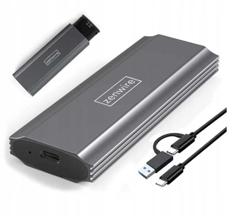 Obudowa na dysk SSD NVME kieszeń adapter SATA PCIe M.2 COMBO USB 3.0 USB-C 3.1 M2 - zdjęcie 3