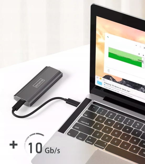 Obudowa na dysk SSD NVME kieszeń adapter SATA PCIe M.2 COMBO USB 3.0 USB-C 3.1 M2 - zdjęcie 5