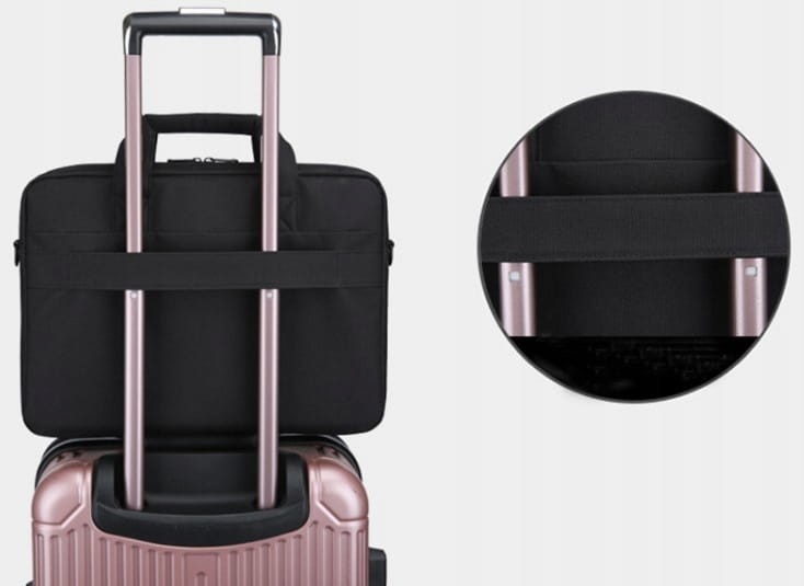 TORBA na Laptopa Notebooka 13 13,3 14 cali CZARNA - zdjęcie 5