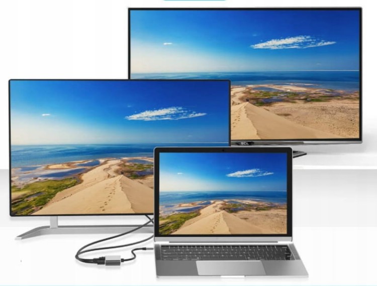 ADAPTER HUB Przejściówka USB-C 4W1 HDMI 4K VGA USB Zenwire BYL-2310 - zdjęcie 6